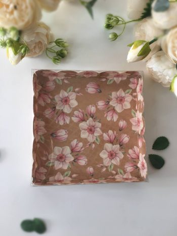 Коробка с прозрачной крышкой волна 15 см "Нарциссы" — изображение 2