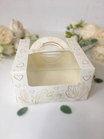 Упаковка под бенто-торт "Золотые мечты"