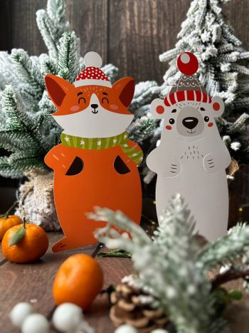 Держатель Лисичка с пакетом для сладостей, 111х232 мм — изображение 2