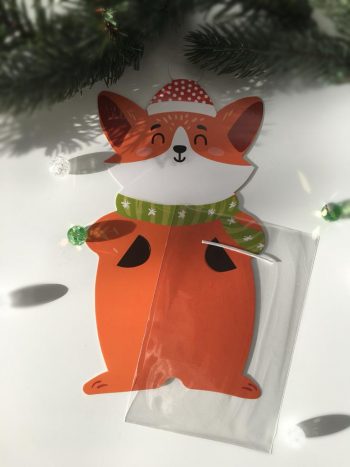 Держатель Лисичка с пакетом для сладостей, 111х232 мм — изображение 3