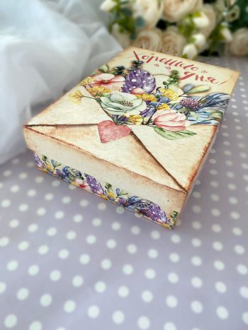 Коробка для подарка "Хорошего дня с цветами" — изображение 3