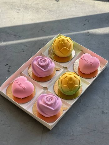 Коробка с прозрачной крышкой под 6 моти/муссовых пирожных — изображение 2