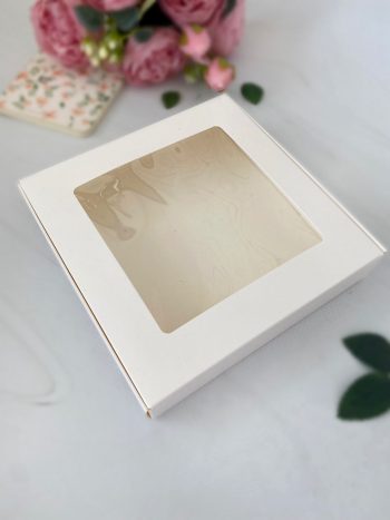 Упаковка под печенье/пряники/мармелад 16х16х3 см, белая — изображение 2