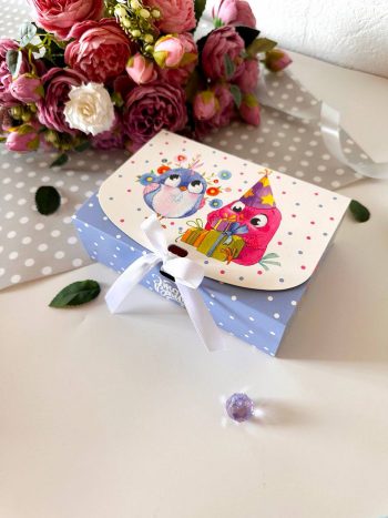 Коробка для подарка с лентой Сюрприз, 165*115*50 мм — изображение 2