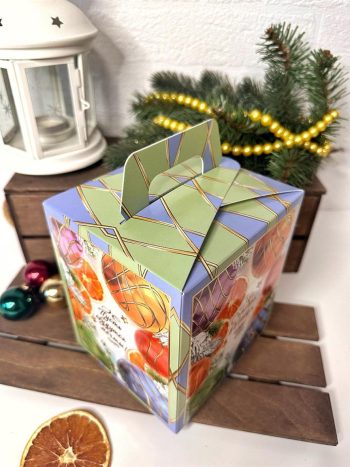 Коробка подарочная куб Магия праздника, 124х134х156 (+40) мм — изображение 6