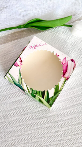 Упаковка под печенье/пряник/мармелад/пончик "Тюльпаны" — изображение 4