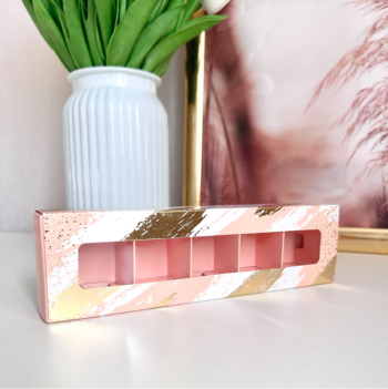 Упаковка под 5 конфет с тонкими разделителями, Золотой этюд — изображение 2