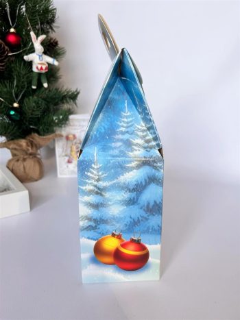 Коробка новогодняя подарочная Белоснежка, 172х95х275 (+63) мм — изображение 3