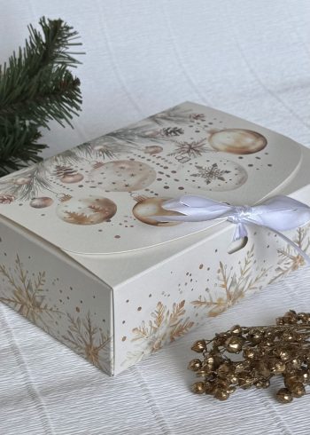 Коробка для подарка с лентой Кристальный Новый год, 165*115*50 мм — изображение 2