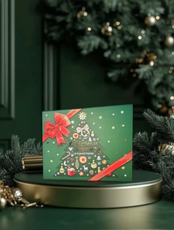 Коробка шкатулка подарочная "Ёлочка чудес"