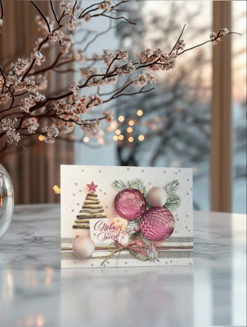 Коробка шкатулка подарочная средняя "Новогодняя фантазия"