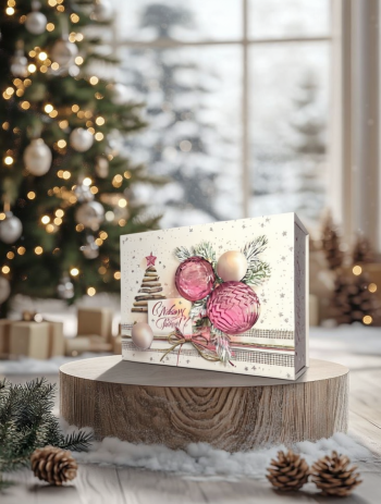 Коробка шкатулка подарочная средняя "Новогодняя фантазия" — изображение 2