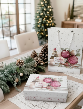 Коробка шкатулка подарочная средняя "Новогодняя фантазия" — изображение 3