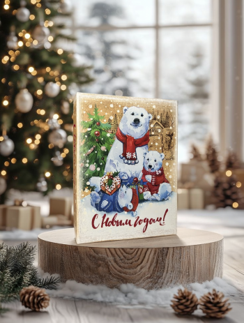 Коробка шкатулка подарочная "Новогодняя радость"