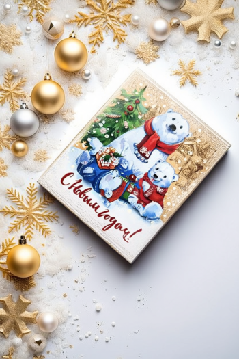 Коробка шкатулка подарочная "Новогодняя радость" — изображение 2