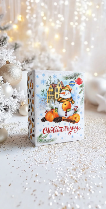 Коробка шкатулка подарочная малая "Мандариновое настроение" — изображение 2