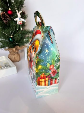 Коробка новогодняя подарочная Царевич, 172х95х275 (+63) мм — изображение 3