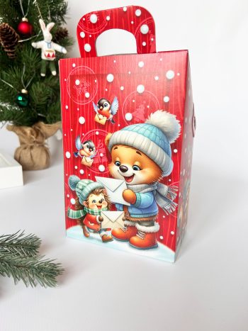 Коробка новогодняя подарочная Письмо желаний, 146х86х225 (+40) мм — изображение 3