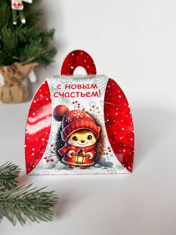 Коробка новогодняя подарочная Новогодний фонарик, 120х120х115 (+32) мм — изображение 3