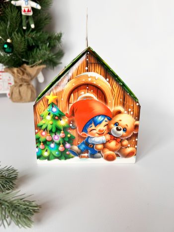 Коробка подарочная Помощники Деда Мороза, 160х140х155 (+52) мм — изображение 2