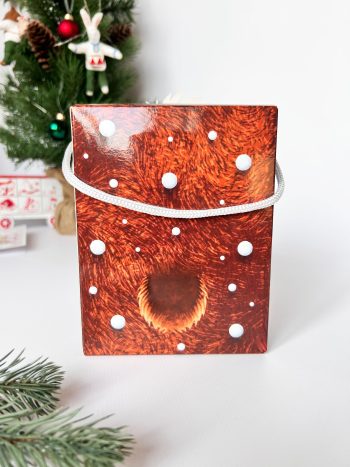 Коробка новогодняя подарочная смекубик Мишка, 120х120х155 мм — изображение 4